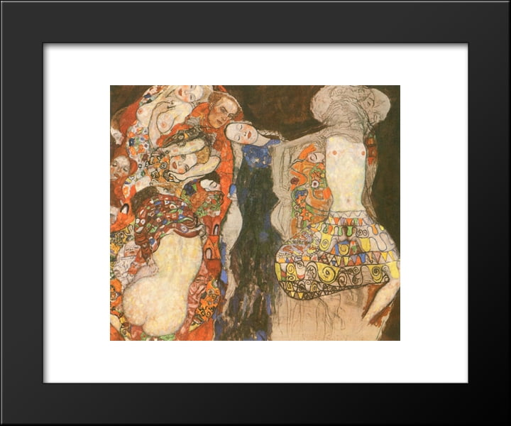 Gustav Klimt Print Framed /"Museum/" 30 X 30 Inches Canvas