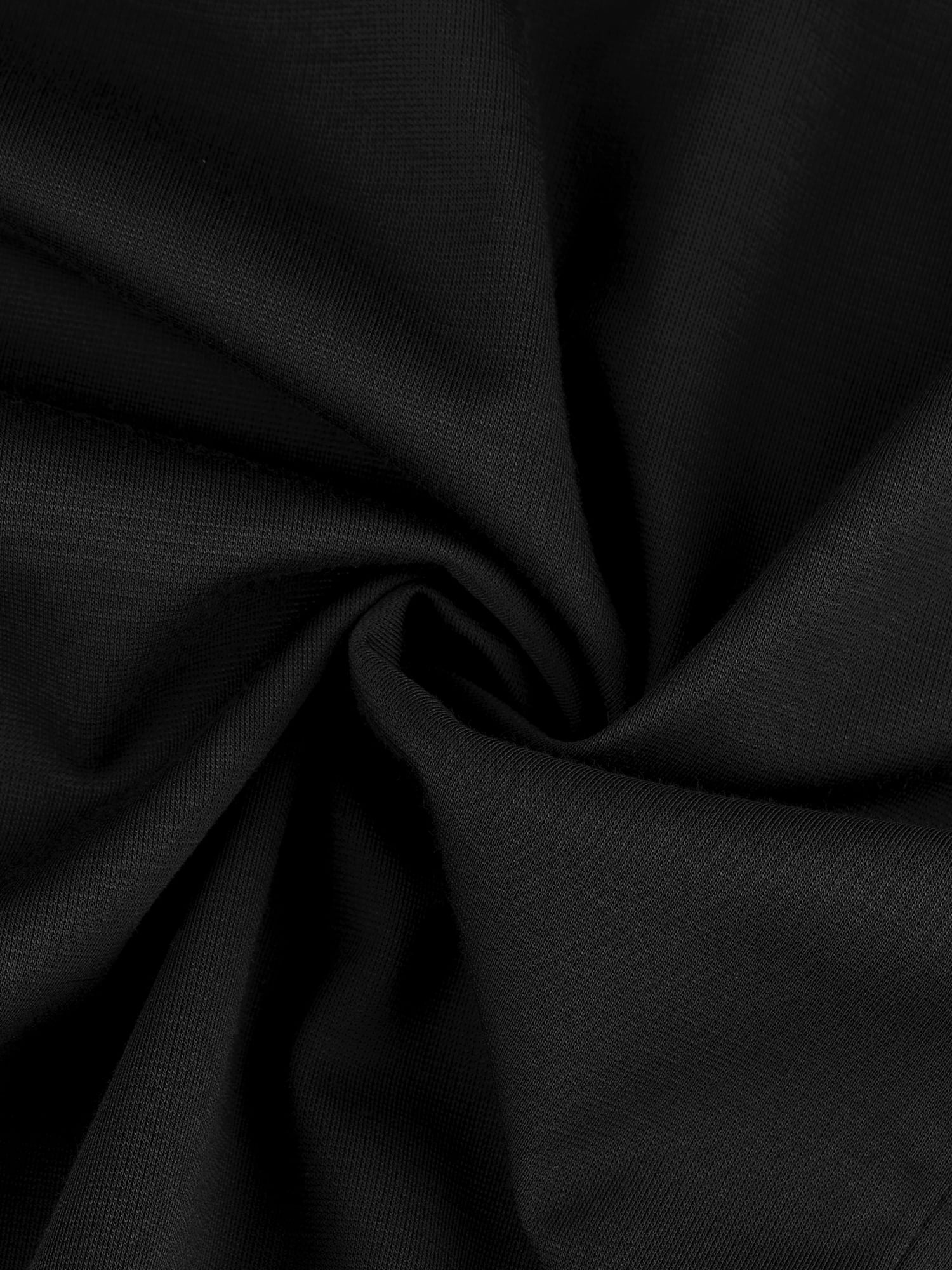 Unique Bargains Women's Maxi Bodycon Draped Front Ruched Cocktail Dress with Slit M Black