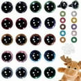 thumbnail image 1 of 30 pares de ojos de seguridad en forma de estrella para crochet, 10 colores, 16 mm, ojos de resina con purpurina 3D para manualidades, ojos para amigurumi con arandelas, ojos de plástico para crochet, 1 of 9