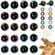 thumbnail image 1 of 30 pares de ojos de seguridad en forma de estrella para crochet, 10 colores, 16 mm, ojos de resina con purpurina 3D para manualidades, ojos para amigurumi con arandelas, ojos de plástico para crochet, 1 of 9