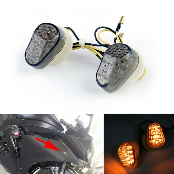 LED Turn Signals For Yamaha YZF R1 R6 R6S R3 FZ1S FZ6S FZ6R XJ6 MT-03 FZ8 FZ10