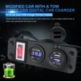 thumbnail image 1 of Adaptador de cargador de coche 5V 2.1A +1A Toma de corriente de coche a prueba de agua para iPad Smart Phone Likrtyny Accesorios para autos y motos, 1 of 4