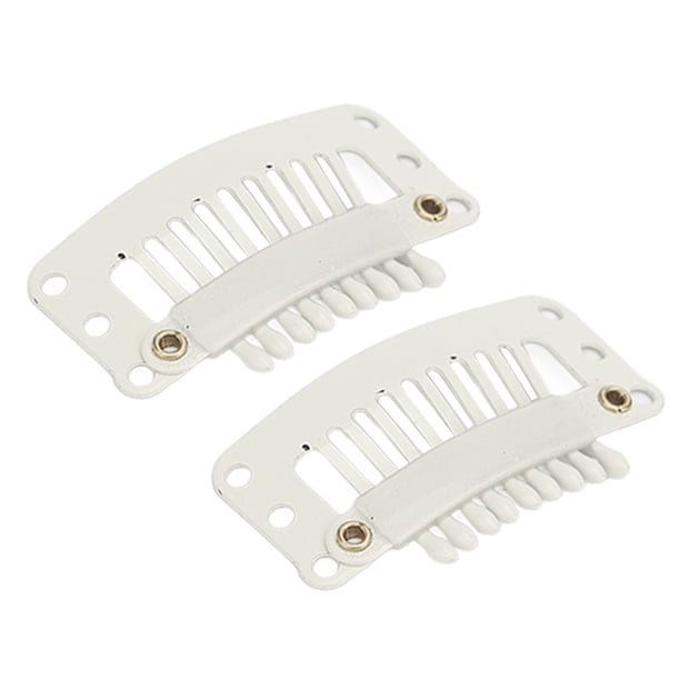 Clips de extensión de cabello para dientes, 100 piezas, 9 dientes, clips a presión en forma de U para extensiones de cabello, clips para peluca DIY, verdadera excelencia