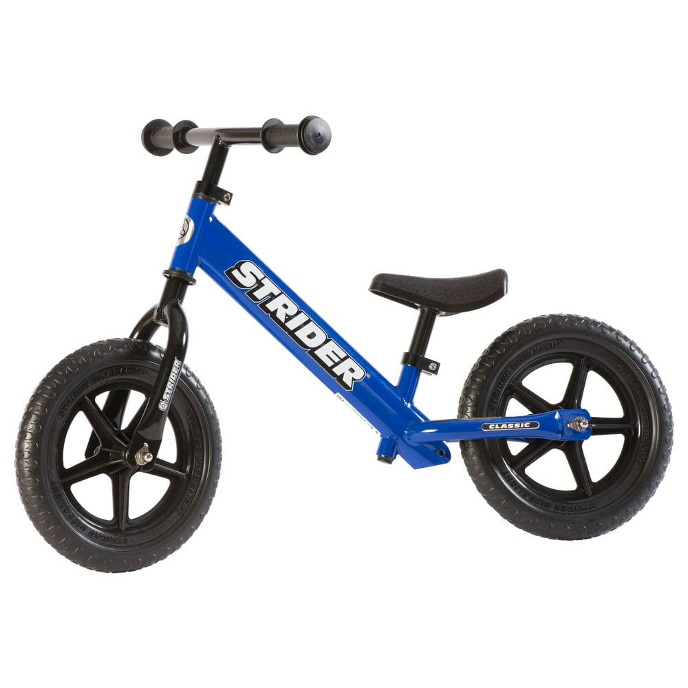 Strider - 12 Classic Balance Bike, Ages 18 Months to 3 Years - Blue