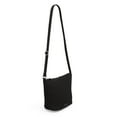 thumbnail image 3 of Vera Bradley Women's Microfiber Bucket Crossbody Bag Classic Black, 3 of 6