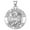 White, variant on PicturesOnGold.com Saint Servatius OVAL Religious Medal Female Adult - 1/2 x 2/3″ Size of Dime, Solid 14K White Gold