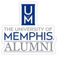 thumbnail image 1 of R & R Imports STC4-C-MEM20 ALUM 2pk Memphis Tigers 4 in. Laser Cut Alumni Vinyl Decal Sticker - Pack of 2, 1 of 1