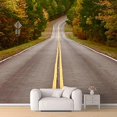 thumbnail image 2 of IDEA4WALL 6pcs Highway Peel and Stick Wallpaper Removable Wall Murals Large Wall Stickers for Home Decoration, 100"x24", 2 of 5