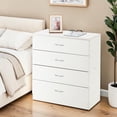 thumbnail image 3 of Tcbosik Modern Night Stand, Dresser with 4 Drawers, Small Chest of Drawers, Bedside Table for Bedroom, Hallway, Living Room, White, 3 of 8