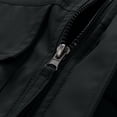 thumbnail image 6 of Men's Lightweight Jackets Waterproof Hooded Casual Windbreaker Jacket With Multiple Zippers Large Cargo Pockets Fall Winter Athletic Outerwear, 6 of 6