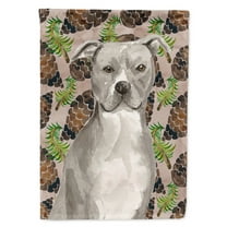 Staffordshire Bull Terrier Pine Cones Garden Flag