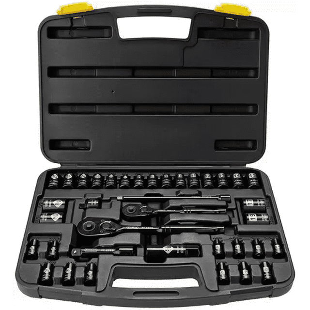 Juego Herramientas 37 Pc Cromo Negro Malubero Malu2244