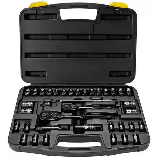 Juego Herramientas 37 Pc Cromo Negro Malubero Malu2244