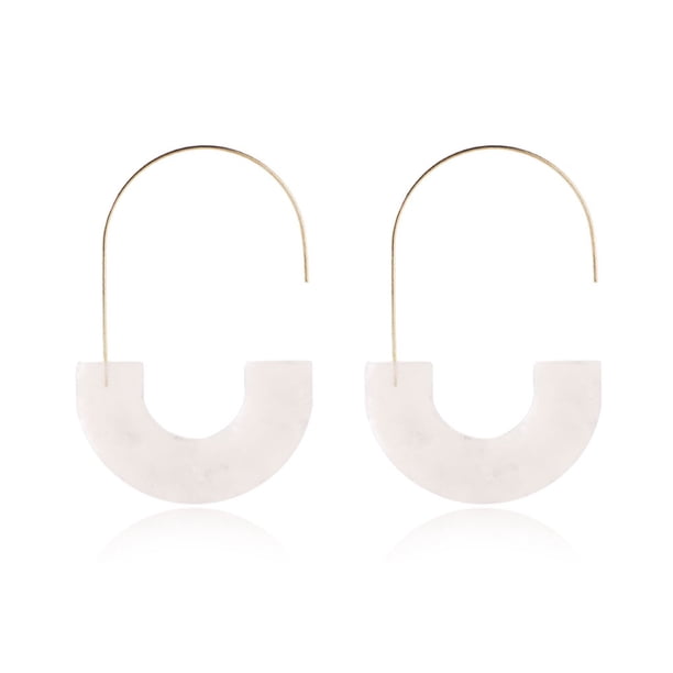 Minnieouse Pendientes colgantes, colgante colgante multicolor, accesorios populares, pendiente acrílico para mujer, regalo de aniversario, gancho para la Ropa, zapatos y accesorios Miscelánea Blanco Minnieouse AP010380-01