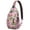 Fast, variant on Floral Bloom Artistic Sling Backpack for Women, Lightweight Botanical Crossbody Shoulder Bag for Travel, Retro Watercolor Daypack