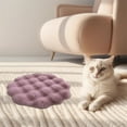 thumbnail image 4 of Washable Round Pet Mat 30x30cm, Plush Rabbit Cushion, Warm Soft Bed for Dogs and Cats, Comfortable Pet Supplies, Durable Non-Slip Design, Easy to Clean, Perfect for Home Use and Travel, 4 of 6