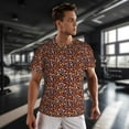 thumbnail image 3 of Wukai 70s Groovy Hippie Retro Print Men's Short-Sleeved Mesh T-Shirt,Quick-Dry Short Sleeve Workout T-Shirt-X-Small, 3 of 8