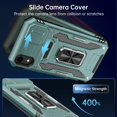 thumbnail image 3 of for iPhone XR Case with Screen Protector,Sliding Camera Cover,-Grade Cover with  Stand Phone Case 6.1" Pale Green, 3 of 14