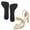 B, variant on High Heel Sandals Rear Half Pads Non Sweat Absorbent Breathable Self Insoles for Women Foot Comfort