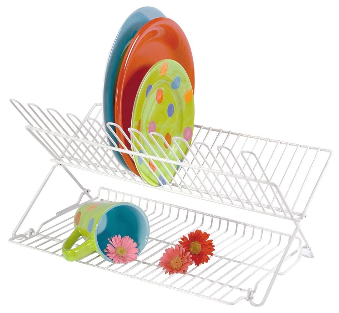 Folding Dish Rack White