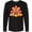 AB-Black, variant on Inktastic Thanksgiving Cute Football Turkey Long Sleeve T-Shirt