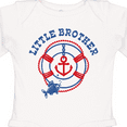 thumbnail image 4 of Inktastic Nautical Little Brother Boys Long Sleeve Baby Bodysuit, 4 of 5