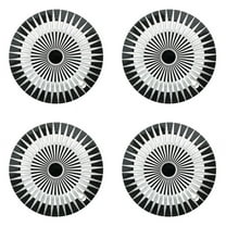 Maidao Car Cap Cover ABS Plastic Hubcap Wheel Covers 14 Inch Black and Silver Set of 4