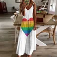 thumbnail image 2 of Pride MTA Heart Sleeveless Dress Bridesmaid dress woman festival outfit women women's suit dresses ladies 2025, 2 of 5