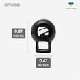 thumbnail image 2 of Cord Lock Plastic 10 Pcs - Single Hole Cord Locks for Drawstrings - Adjustable Ball Cord Stops for Drawstrings Toggle, Backpacks, Bags, Clothing, Camping, Black, Black, 0.87x0.67, 2 of 3