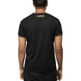thumbnail image 2 of RAW X Men's Embroidered Pocket Crewneck T-Shirt Turtle, Black/Neon Coral, XL, 2 of 5