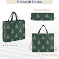 thumbnail image 6 of FORMRS Womens Corduroy Tote Bag Crossbody Shoulder Handbag with Pocket, New Year Tree Pattern, 6 of 7
