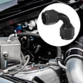 thumbnail image 2 of AN8 90 Degree Female Swivel Coupler Swivel Fuel Oil Hose End Fitting Adapter Connector for Car Black, 2 of 6