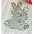 Halloween 2024 Easter Eggs Rabbit Metal Cutting Dies Bunny Stencil