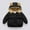 Black, variant on Luogg Toddler Kids Baby Boys Girls Winter Warm Solid Coats Bear Ears Hooded Padded Jacket Outwear Boys Jacket Size 18-24 Months