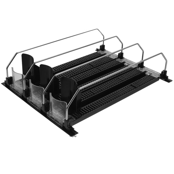 Organizador de bebidas para refrigerador, 3 unidades, 300-310 mm, dispensador automático de bebidas