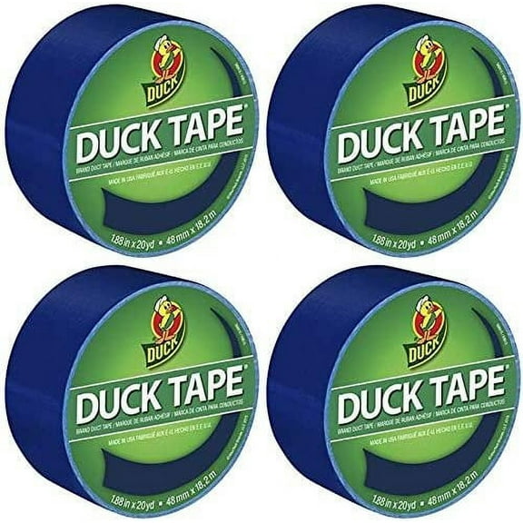 Duck Duct Tape Blue - 1.88 In x 20 Yds, Single Roll - 4 Pack