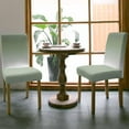 thumbnail image 3 of Chair Covers Sage Green Dining Chair Slipcovers Ombre Green White Stretch Removable Chair Seat Protector Party Decoration Set of 6, 3 of 6