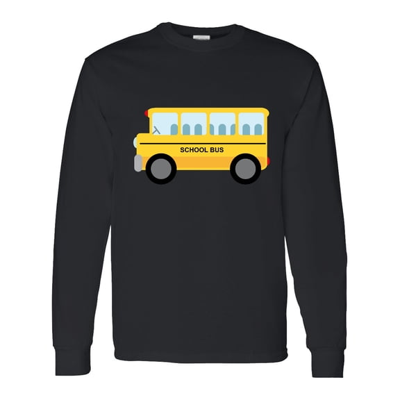 Inktastic School Bus Long Sleeve T-Shirt