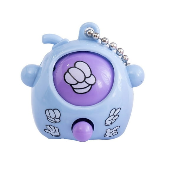 Zeiwohndc Creative Rock Paper Scissors Capsule Keychain Toy For Family Gathering Party