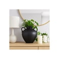 thumbnail image 3 of Modern Terracotta Jug with Handles Vase for Living Room Decor - Home Accents for Bedroom, Office Shelf, and Kitchen Counter Decor - Decorative Flower Vase for Table and House Styling - 16", Black, 3 of 12