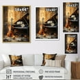 thumbnail image 4 of Designart "Harmony Of Vintage Violin And Piano I" Music Wall Decor, 4 of 7
