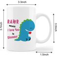 thumbnail image 5 of Cute Blue Dinosaur Mug Cup,Rawa Means I Love You in Dinosaur Ceramic Mug-11oz Coffee Milk Tea Mug Cup,Gifts For Dinosaur Lovers Boys Kids Teens,Funny Dinosaur Gag Gift, 5 of 5