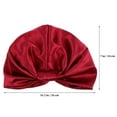 thumbnail image 2 of 2 Bonnet de Couchage Turban Élastique Large Bande Bonnet de Satin pour Femme, 2 of 6