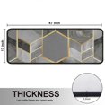 thumbnail image 5 of Kitchen Rugs Sets Of 2,Gray Gold Hexagon Marble Pattern Anti Fatigue Kitchen Mat Rugs Non Slip Washable,Decorative Kitchen Floor Mats for Kitchen,Sink,Laundry,17"x47"+17"x47", 5 of 5