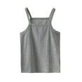 thumbnail image 3 of lnmuld Girls Tank Top Square Neck Solid Soft Stretchy Kids Sleeveless Top Size:9-10 Years, 3 of 4