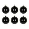 thumbnail image 2 of Kumdkd Black Christmas Ornaments Set - 6-Piece 3.15" Plastic Baubles for Tree Decor, Holiday Party, and Gift (Generous Size), 2 of 7