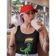 thumbnail image 2 of LGBTQ Supportive Love Heart Pride Tank Top for Women - Perfect Pride Apparel & Gay Pride Gifts - Comfortable Racerback Tops - Medium Black, 2 of 5