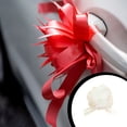 thumbnail image 3 of Yuarrent Tire de la cinta de lazos para envolver regalos, adornos de boda, suministros para fiestas, regalos multicolores, cestas, regalo de Navidad para Kits de decoración para fiestas Blanco Yuarrent HA060778-07, 3 of 6