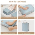 thumbnail image 5 of 12 Set Packing Cubes for Travel, Premium Suitcase Organizer Bags Set, Space-Saving Luggage Organizers, Travel Accessories and Essentials, Blue, 5 of 7