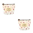 thumbnail image 4 of Minnieouse Mini lona Estuches para monedas Bolsos para llaves Monedero para cambio de tarjeta Carteras con cremallera blanco 2piezas, 4 of 6